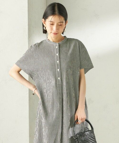 SHIPS / シップス ロング・マキシ丈ワンピース | 《予約》〈手洗い可能〉ACAR バンピー チェック ワンピース | 詳細6