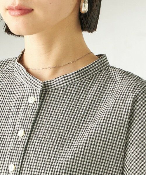 SHIPS / シップス ロング・マキシ丈ワンピース | 《予約》〈手洗い可能〉ACAR バンピー チェック ワンピース | 詳細14