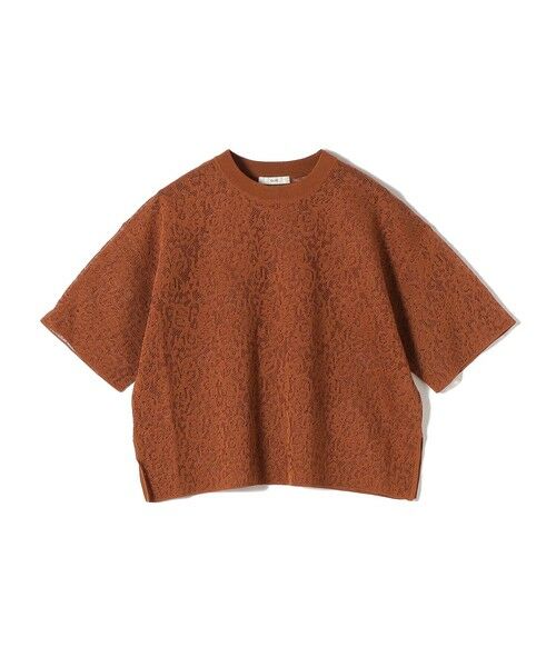 SHIPS / シップス カットソー | 《予約》〈手洗い可能〉レース ジャカード ショートスリーブ カットソー | 詳細19