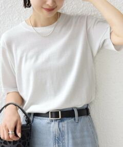 SHIPS / シップス ニット・セーター | 《予約》〈手洗い可能〉ラメ ニット ショート スリーブ プルオーバー