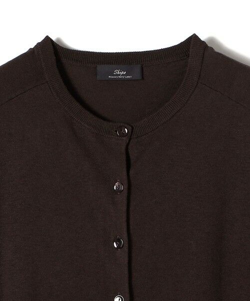 SHIPS / シップス カーディガン・ボレロ | SHIPS Primary Navy Label:〈手洗い可能〉シルク リネン 半袖 カーディガン | 詳細3