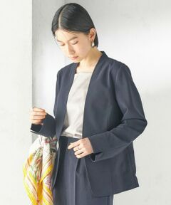 SHIPS / シップス ノーカラージャケット | 〈洗濯機可能/接触冷感/吸水速乾〉FUNCTION カラーレス ジャケット（セットアップ対応可）