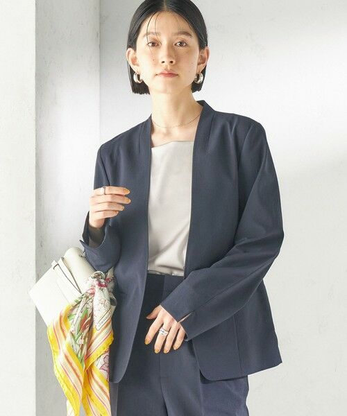 SHIPS / シップス ノーカラージャケット | 〈洗濯機可能/接触冷感/吸水速乾〉FUNCTION カラーレス ジャケット(セットアップ対応可) | 詳細26
