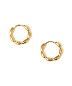 SHIPS / シップス ピアス・イヤリング | ニュアンス ステンレス フープ ピアス