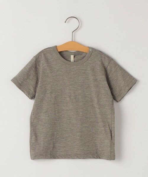 SHIPS / シップス Tシャツ | MOUN TEN.:80〜95cm / コットン ワイドシルエット 半袖 Tシャツ（ライトグレー）