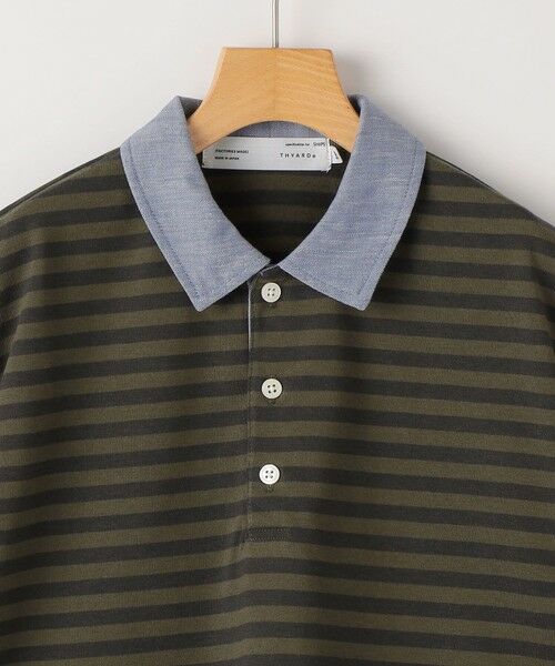 SHIPS / シップス ポロシャツ | THYARD:140〜160cm / ボーダー ポロシャツ | 詳細3