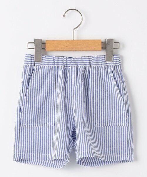 SHIPS / シップス ショート・ハーフ・半端丈パンツ | SHIPS KIDS:80〜90cm / ベビー ストライプ ショートパンツ（ブルー系）