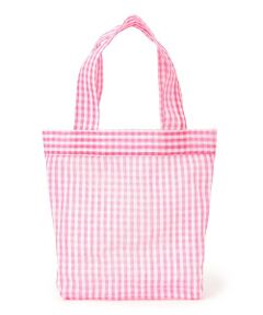 SHIPS / シップス トートバッグ | Diminutivo:メッシュ ギンガム メルカド トートバッグ