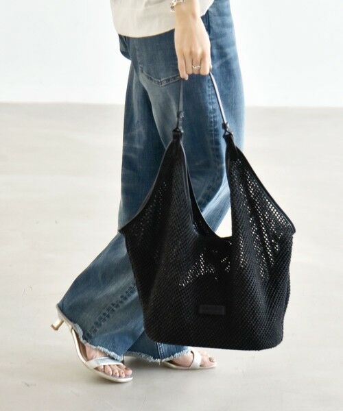SHIPS / シップス トートバッグ | 《予約》quaranciel: ワンハンドル パイピング メッシュ トートバッグ | 詳細1