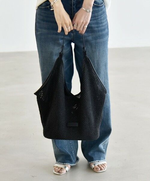 SHIPS / シップス トートバッグ | 《予約》quaranciel: ワンハンドル パイピング メッシュ トートバッグ | 詳細2