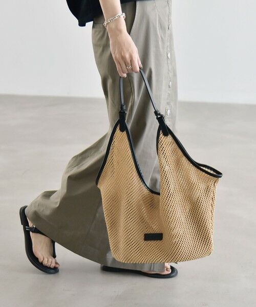 SHIPS / シップス トートバッグ | 《予約》quaranciel: ワンハンドル パイピング メッシュ トートバッグ | 詳細6