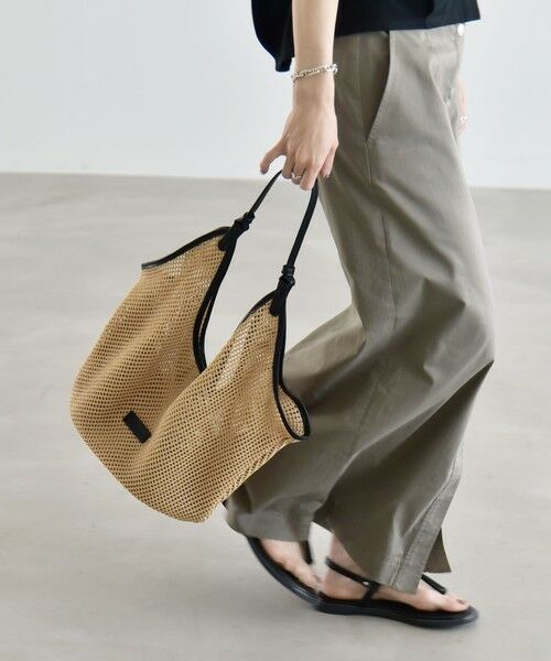 SHIPS / シップス トートバッグ | 《予約》quaranciel: ワンハンドル パイピング メッシュ トートバッグ | 詳細7