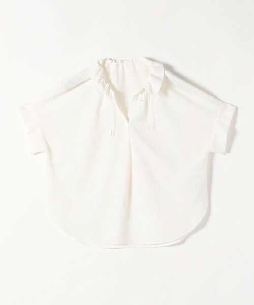 SHIPS / シップス シャツ・ブラウス | 《予約》quaranciel:〈手洗い可能〉サッカー ドロストカラー スキッパー シャツ ブラウス | 詳細13