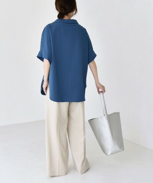 SHIPS / シップス シャツ・ブラウス | 《予約》quaranciel:〈手洗い可能〉サッカー ドロストカラー スキッパー シャツ ブラウス | 詳細25