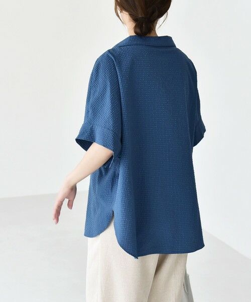 SHIPS / シップス シャツ・ブラウス | 《予約》quaranciel:〈手洗い可能〉サッカー ドロストカラー スキッパー シャツ ブラウス | 詳細29