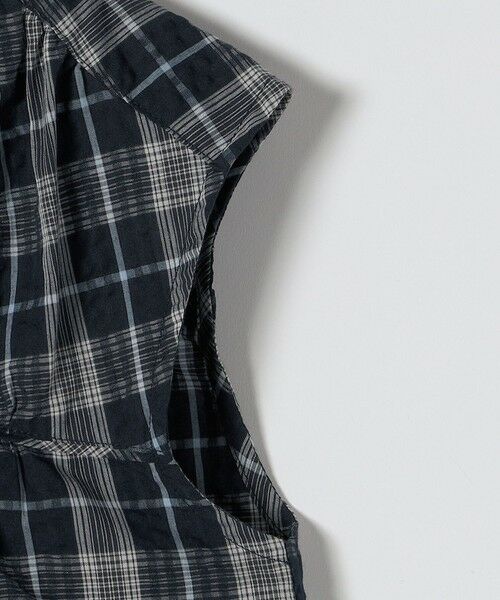 SHIPS / シップス シャツ・ブラウス | 《予約》quaranciel:〈手洗い可能〉チェック ギャザー バンドカラー フレンチ シャツ | 詳細27