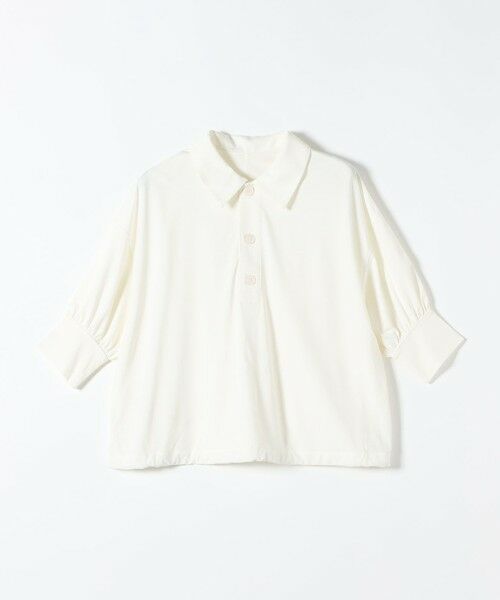 SHIPS / シップス カットソー | 《予約》quaranciel:〈接触冷感/洗濯機可能〉シルク ミックス ポンチ ドロスト ポロ プルオーバー | 詳細12