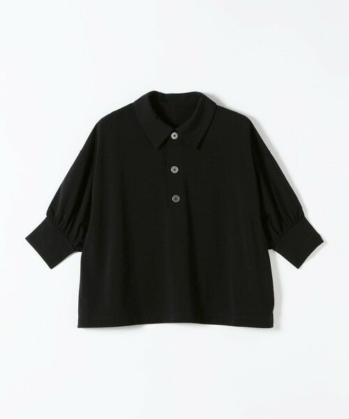 SHIPS / シップス カットソー | 《予約》quaranciel:〈接触冷感/洗濯機可能〉シルク ミックス ポンチ ドロスト ポロ プルオーバー | 詳細19
