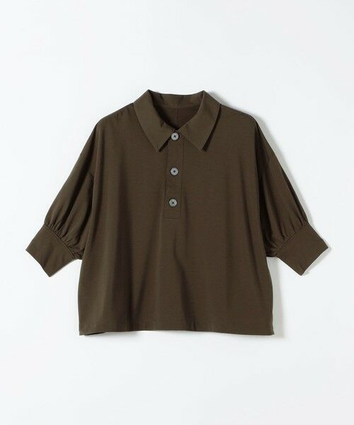 SHIPS / シップス カットソー | 《予約》quaranciel:〈接触冷感/洗濯機可能〉シルク ミックス ポンチ ドロスト ポロ プルオーバー | 詳細27