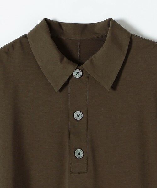 SHIPS / シップス カットソー | 《予約》quaranciel:〈接触冷感/洗濯機可能〉シルク ミックス ポンチ ドロスト ポロ プルオーバー | 詳細30