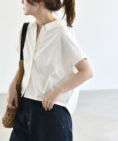 SHIPS / シップス カットソー | 《予約》quaranciel:〈接触冷感/洗濯機可能〉天竺 フレンチスリーブ シャツ カットソー