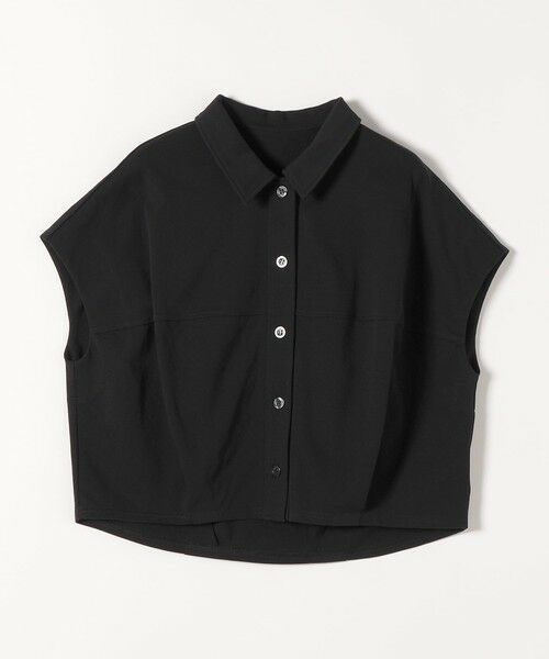 SHIPS / シップス カットソー | 《予約》quaranciel:〈接触冷感/洗濯機可能〉天竺 フレンチスリーブ シャツ カットソー | 詳細15