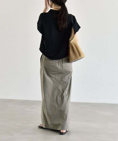 SHIPS / シップス カットソー | 《予約》quaranciel:〈接触冷感/洗濯機可能〉天竺 フレンチスリーブ シャツ カットソー | 詳細10