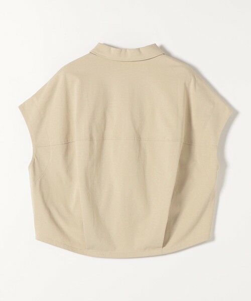 SHIPS / シップス カットソー | 《予約》quaranciel:〈接触冷感/洗濯機可能〉天竺 フレンチスリーブ シャツ カットソー | 詳細24