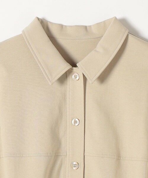 SHIPS / シップス カットソー | 《予約》quaranciel:〈接触冷感/洗濯機可能〉天竺 フレンチスリーブ シャツ カットソー | 詳細25