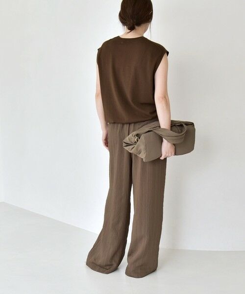 SHIPS / シップス その他パンツ | 《予約》quaranciel:〈手洗い可能〉ストライプ ドロスト イージー ワイド パンツ | 詳細12