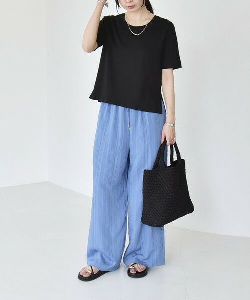 SHIPS / シップス その他パンツ | 《予約》quaranciel:〈手洗い可能〉ストライプ ドロスト イージー ワイド パンツ | 詳細25