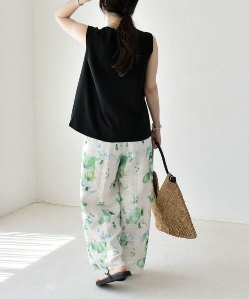 SHIPS / シップス その他パンツ | 《予約》quaranciel:〈洗濯機可能〉ボタニカル プリント イージー ワイド パンツ | 詳細23