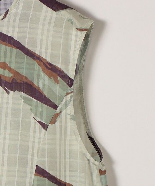 SHIPS / シップス ロング・マキシ丈ワンピース | 《予約》quaranciel:〈洗濯機可能〉ボタニカル プリント クルーネック ギャザー ワンピース | 詳細19