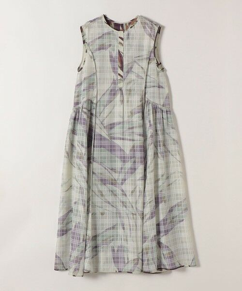 SHIPS / シップス ロング・マキシ丈ワンピース | 《予約》quaranciel:〈洗濯機可能〉ボタニカル プリント クルーネック ギャザー ワンピース | 詳細22