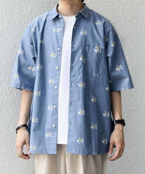 SHIPS / シップス シャツ・ブラウス | SHIPS any:〈洗濯機可能〉グリッター プリント レギュラー ハーフスリーブ シャツ◆ | 詳細15