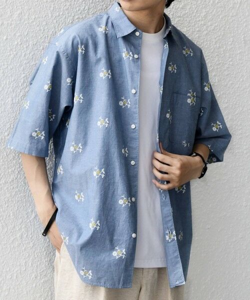 SHIPS / シップス シャツ・ブラウス | SHIPS any:〈洗濯機可能〉グリッター プリント レギュラー ハーフスリーブ シャツ◆ | 詳細16