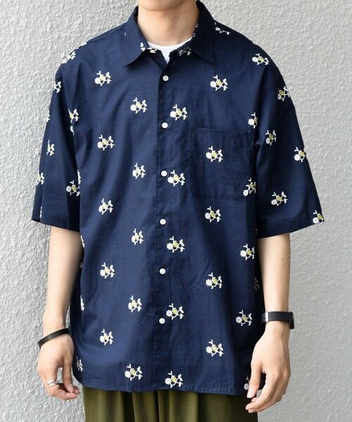 SHIPS / シップス シャツ・ブラウス | SHIPS any:〈洗濯機可能〉グリッター プリント レギュラー ハーフスリーブ シャツ◆ | 詳細22