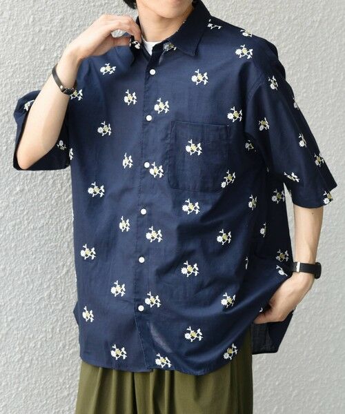 SHIPS / シップス シャツ・ブラウス | SHIPS any:〈洗濯機可能〉グリッター プリント レギュラー ハーフスリーブ シャツ◆ | 詳細23