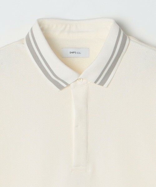 SHIPS / シップス ポロシャツ | SHIPS any:〈洗濯機可能〉エアロ スケープ メッシュ 鹿の子 リブ ポロシャツ◆ | 詳細7