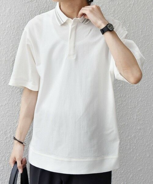 SHIPS / シップス ポロシャツ | SHIPS any:〈洗濯機可能〉エアロ スケープ メッシュ 鹿の子 リブ ポロシャツ◆ | 詳細3