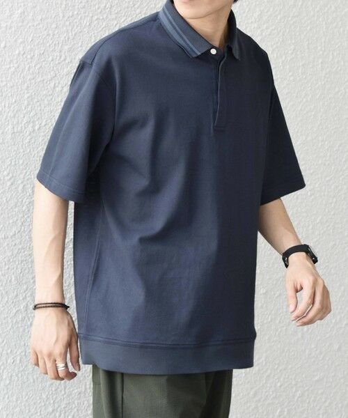 SHIPS / シップス ポロシャツ | SHIPS any:〈洗濯機可能〉エアロ スケープ メッシュ 鹿の子 リブ ポロシャツ◆ | 詳細24