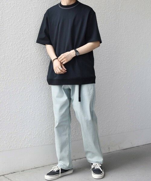 SHIPS / シップス Tシャツ | SHIPS any:〈洗濯機可能〉エアロ スケープ メッシュ 鹿の子 リブ Tシャツ◆ | 詳細8