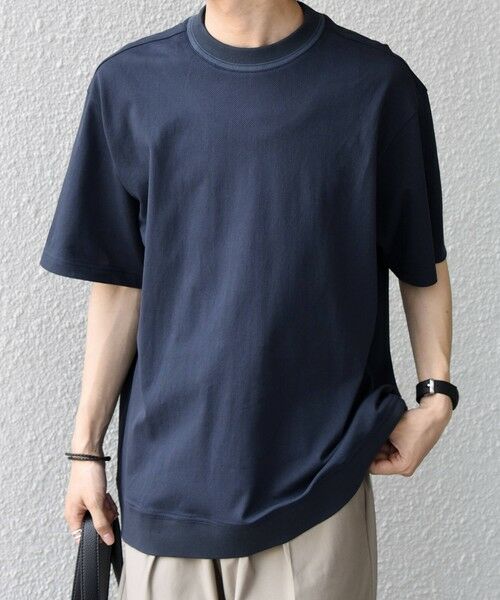 SHIPS / シップス Tシャツ | SHIPS any:〈洗濯機可能〉エアロ スケープ メッシュ 鹿の子 リブ Tシャツ◆ | 詳細17