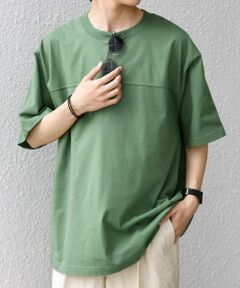 SHIPS / シップス Tシャツ | SHIPS any:〈接触冷感/吸水速乾/UVカット/遮熱〉Raylock フットボール Tシャツ◆