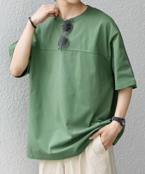SHIPS / シップス Tシャツ | SHIPS any:〈接触冷感/吸水速乾/UVカット/遮熱〉Raylock フットボール Tシャツ◆ | 詳細18