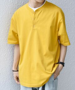SHIPS / シップス Tシャツ | SHIPS any:〈接触冷感/吸水速乾/UVカット/遮熱〉Raylock ヘンリーネック Tシャツ◆
