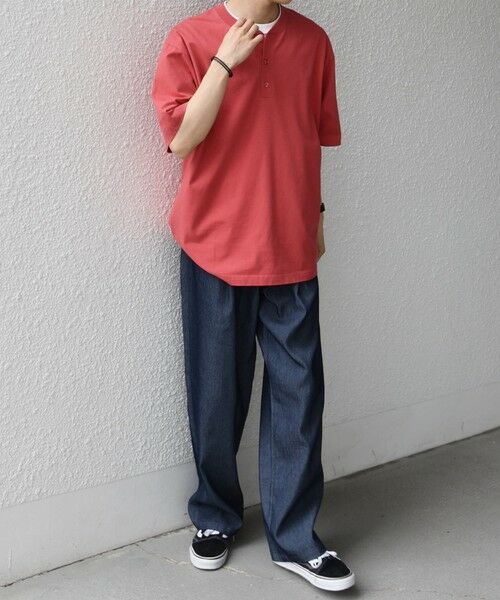 SHIPS / シップス Tシャツ | SHIPS any:〈接触冷感/吸水速乾/UVカット/遮熱〉Raylock ヘンリーネック Tシャツ◆ | 詳細6