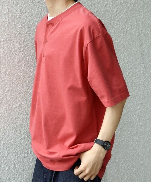 SHIPS / シップス Tシャツ | SHIPS any:〈接触冷感/吸水速乾/UVカット/遮熱〉Raylock ヘンリーネック Tシャツ◆ | 詳細8