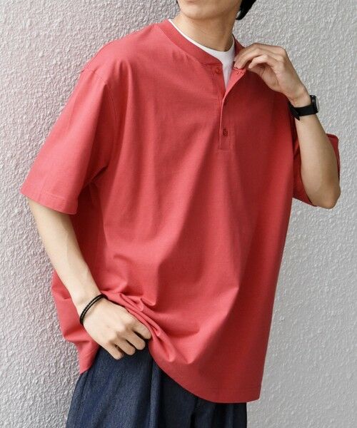 SHIPS / シップス Tシャツ | SHIPS any:〈接触冷感/吸水速乾/UVカット/遮熱〉Raylock ヘンリーネック Tシャツ◆ | 詳細9