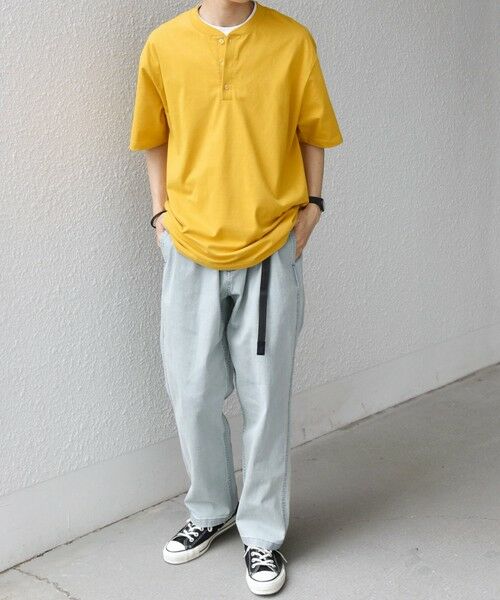SHIPS / シップス Tシャツ | SHIPS any:〈接触冷感/吸水速乾/UVカット/遮熱〉Raylock ヘンリーネック Tシャツ◆ | 詳細10